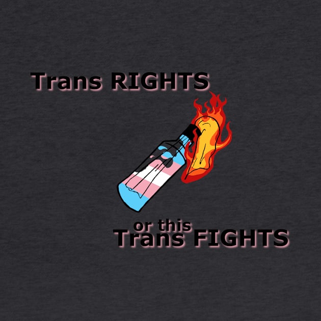 Trans rights (pink) by Doodleblood